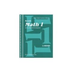 SAXON MATH 1 Home Study Teacher's Edition