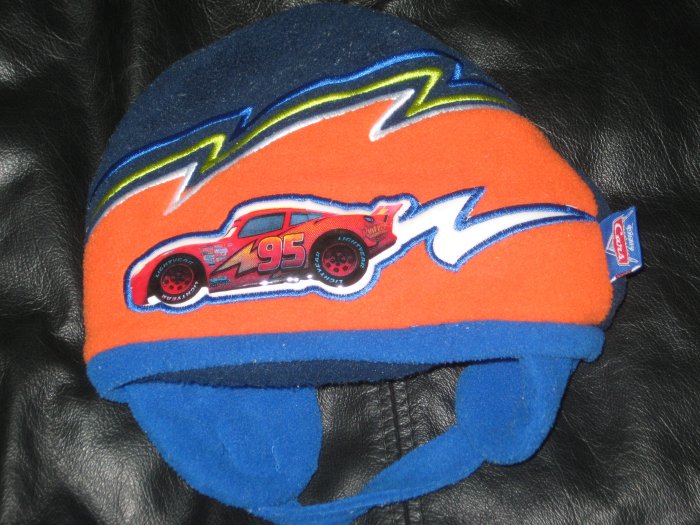 Official Disney Cars Fleece Lightning McQueen Hat Baby 6-12 Months
