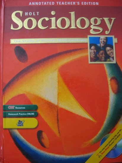 Holt Sociology The Study of Human Relationships Teacher TE