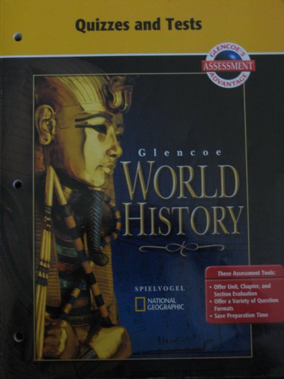GLENCOE World History QUIZZES AND TESTS Book for Teachers