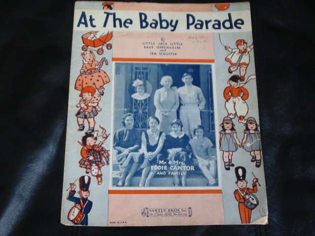 VINTAGE Sheet Music 1932 At The Baby Parade Eddie Cantor