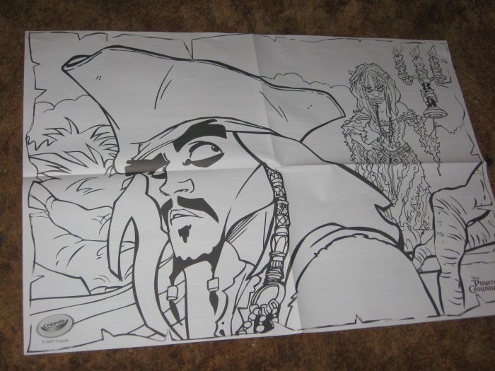 Pirates of the Caribbean 2 HUGE Coloring Posters