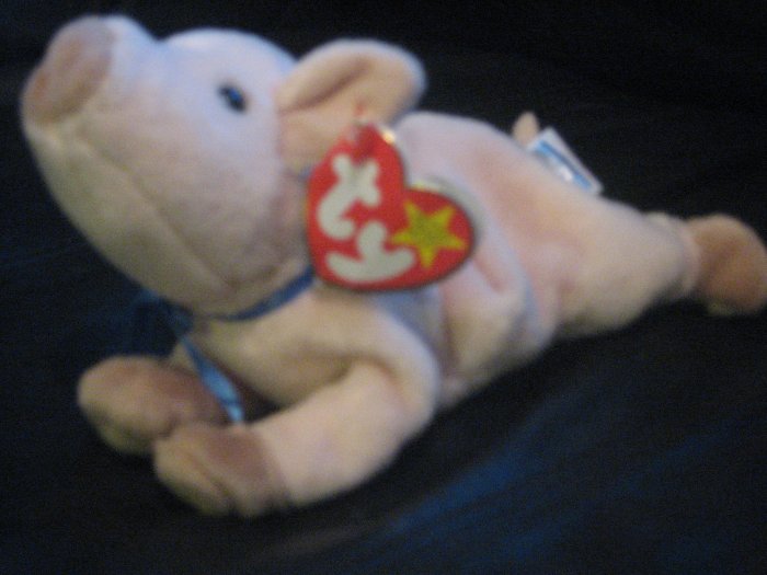 Ty Beanie Baby Plush Pig Knuckles w/Tag 1999