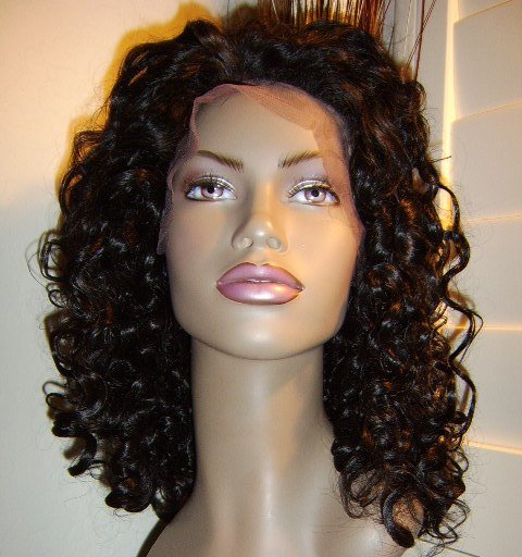 20", #1, BIG CURLY, SYNTHETIC LACE FRONT,