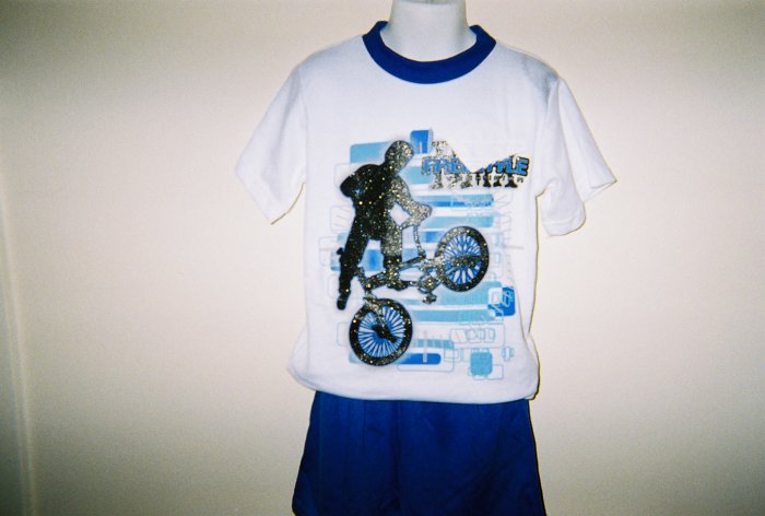 Boys Biker 2pc Short Set Size 6
