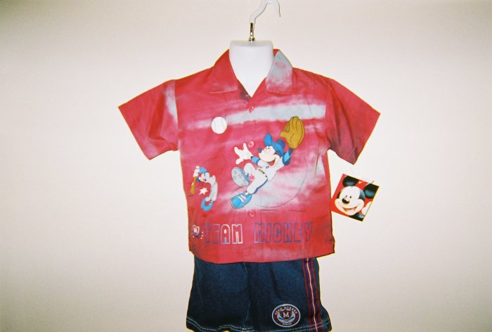 Infant Boys Disney Mickey Mouse 2pc Short Set size 18M