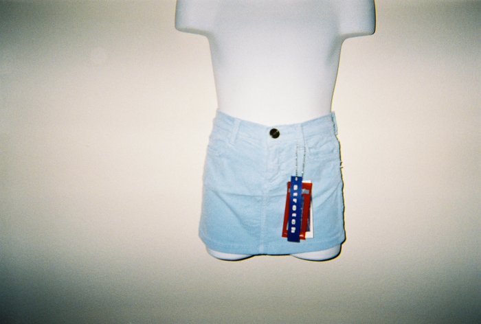 Girls Baby Blue Corduroy Skirts Size 4