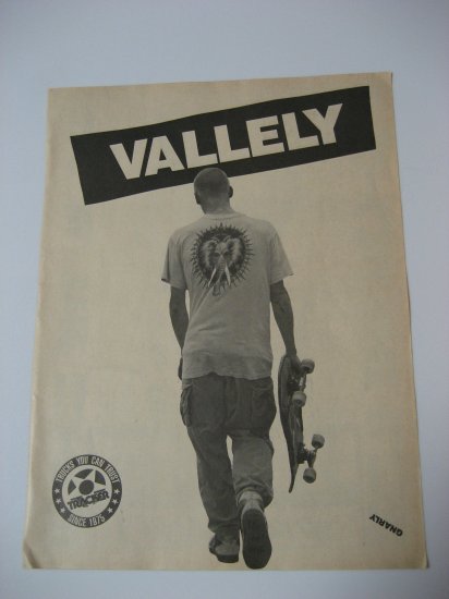 Original Mike Valley SkateBoard Advertisement Rare Vintage