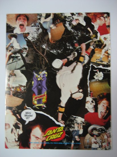 Original Santa Cruz SkateBoard Advertisement Rare Vintage Jeff Grosso