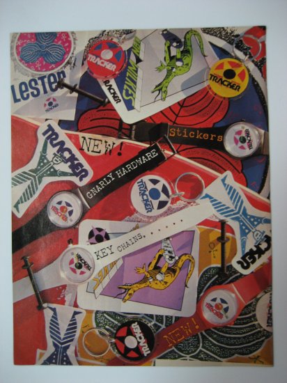 Original Tracker SkateBoard Advertisement Rare Vintage