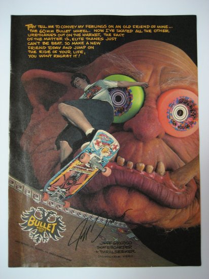 Original Santa Cruz SkateBoard Advertisement Rare Vintage Jeff Grosso