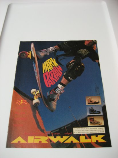 Original Airwalk SkateBoard Advertisement Rare Vintage Mark Partain