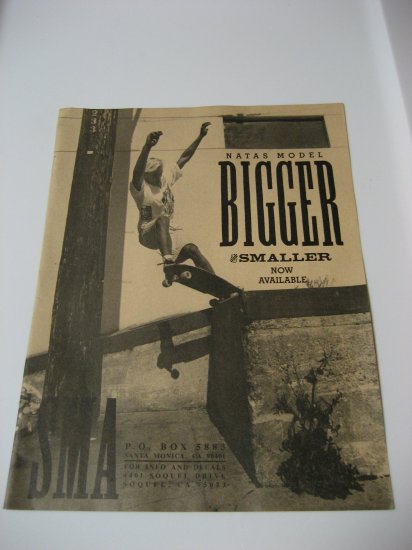Original Santa Monica Airlines SkateBoard Advertisement Rare Vintage Natas