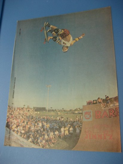Original Christian Hosoi SkateBoard Advertisement Rare Vintage Jimmy Z