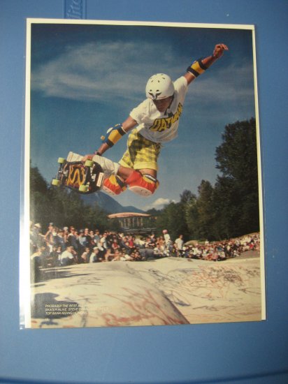 Original Steve Caballero SkateBoard Advertisement Rare Vintage Powell Peralta