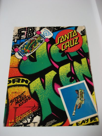 Original Santa Cruz SkateBoard Advertisement Rare Vintage Jeff Kendall