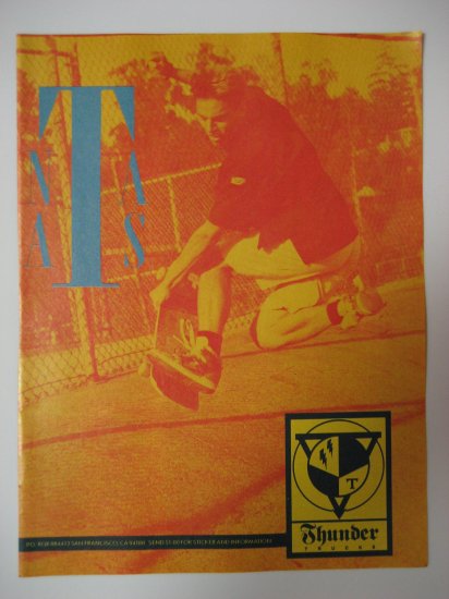 Original Thunder Trucks SkateBoard Advertisement Rare Vintage Natas