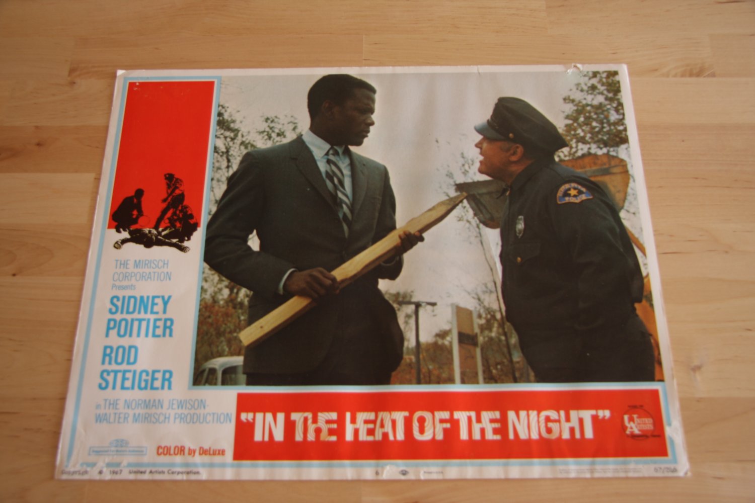 Original In The Heat Of The Night Lobby Card