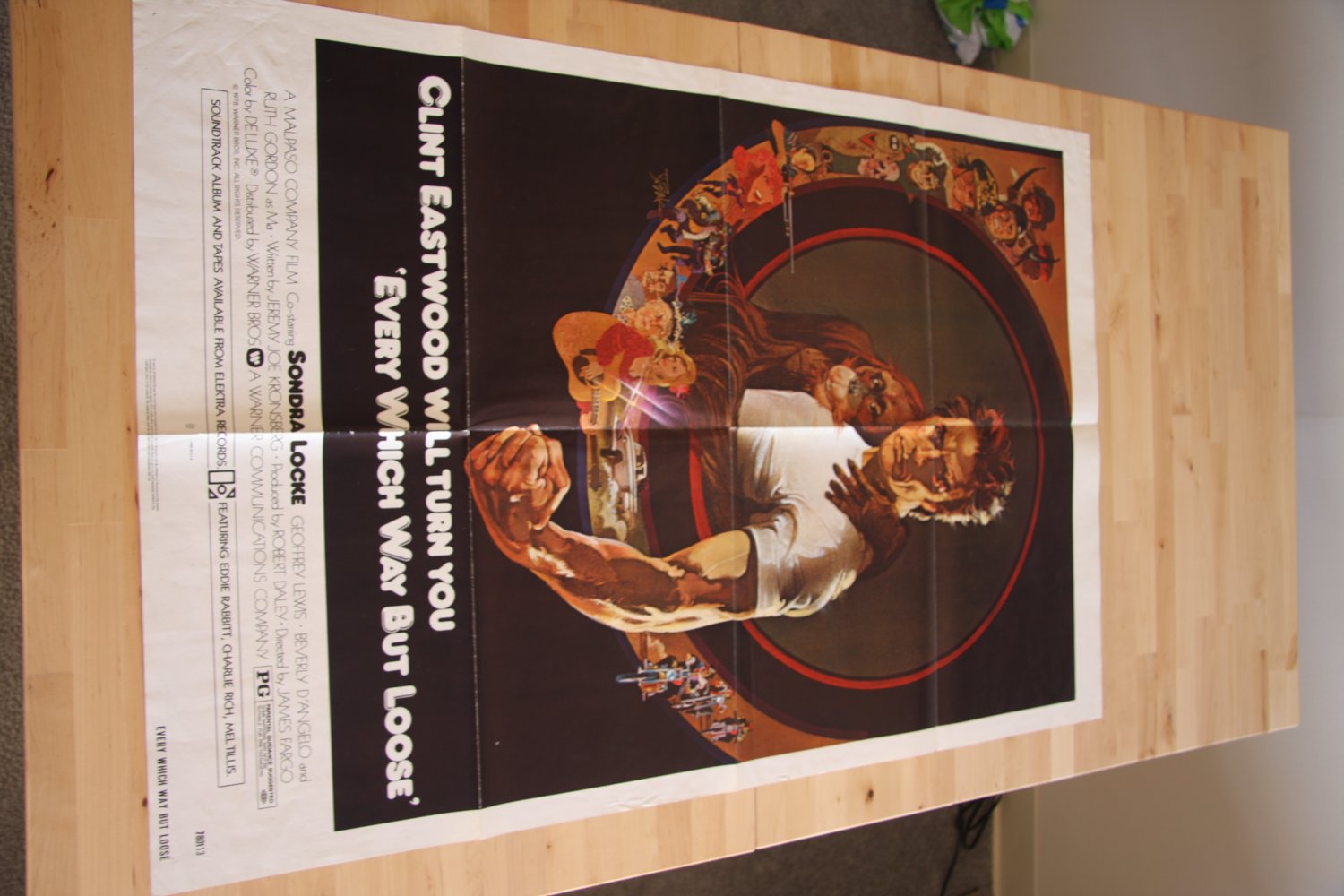 Original Every Which Way But Loose Movie Poster