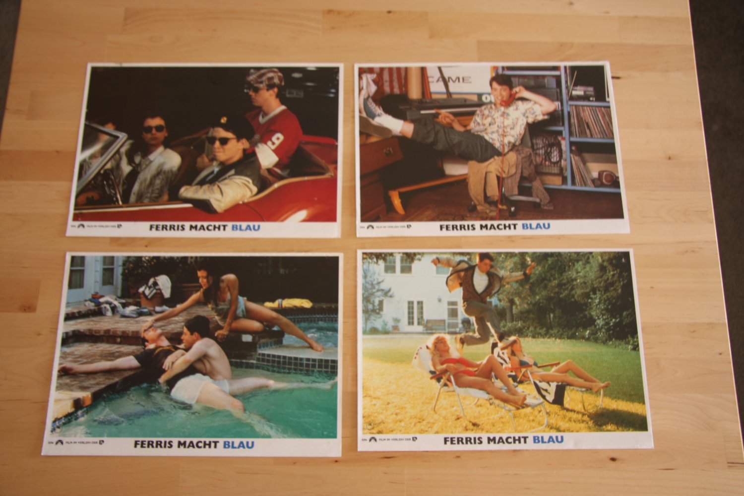 Lot of German Ferris Bueller's Day Off Lobby Cards