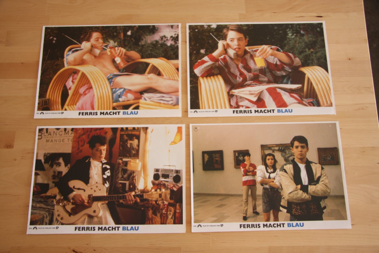 Lot of German Ferris Bueller's Day Off Lobby Cards