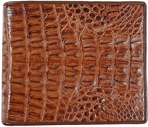 100% Genuine Alligator Brown Bifold Wallet W214