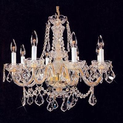 AUSTRIAN Swarovski CRYSTAL CHANDELIER Glass 26" x 20"