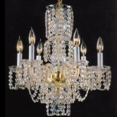AUSTRIAN Swarovski CRYSTAL CHANDELIER Glass 21" x 20"