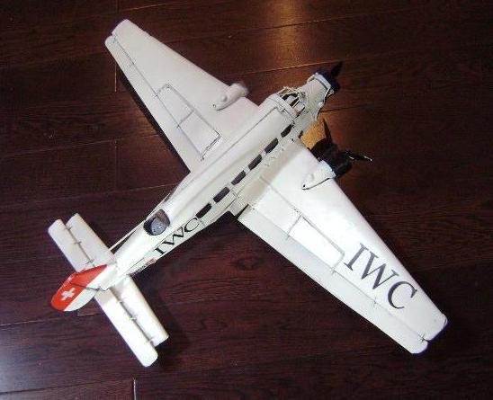 17" White Metal AIRCRAFT Plane Decorative Figurine