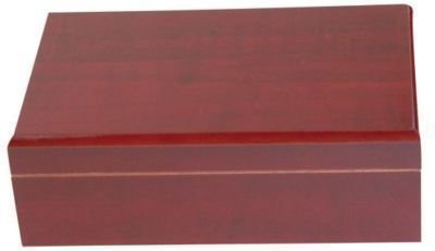 15 Cigars Cherry Wood HUMIDOR 8.5 x 5.5 x 2.75"