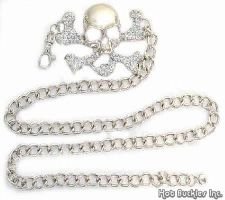 Rhinstone Skull Chain