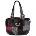 Gigi Chantal Black Jacquard Patchwork Purse