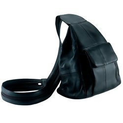Solid Genuine Leather Hobo Sling/Backpack Purse by Navarre Leather Company
