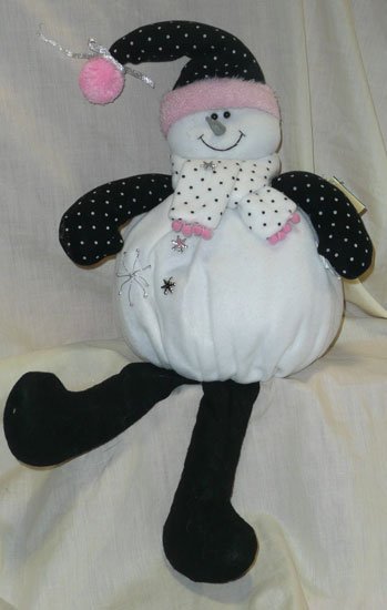 Plush Shelf Snowman