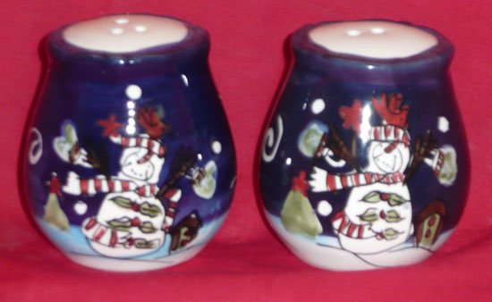 Salt & Pepper Shakers (Snowman)