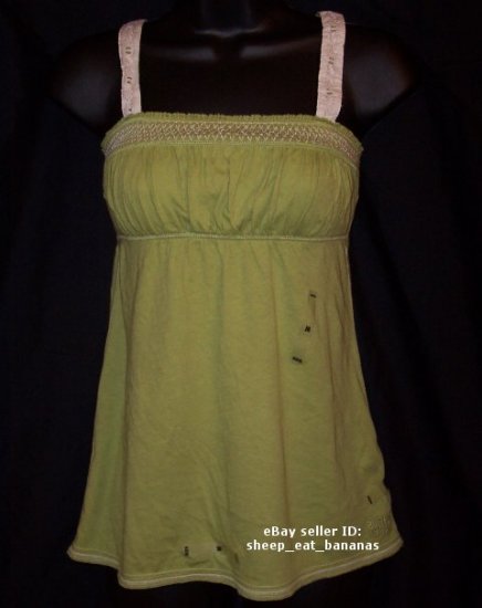 new RUEHL/Abercrombie womens knit cami tank top - green / Medium M