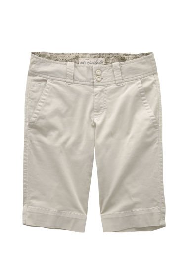 AEROPOSTALE womens Solid Bermuda Short - Light Khaki - 11/12
