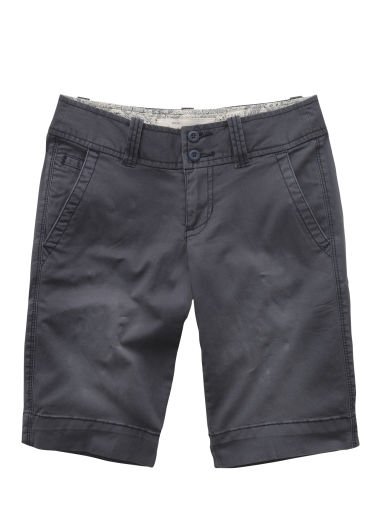 AEROPOSTALE womens Solid Bermuda Short - Dark Blue - 7/8