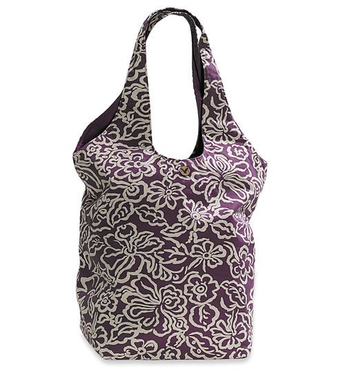 AMERICAN EAGLE women's floral reversible tote bag - Purple