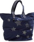 AERIE by American Eagle holiday sparkle tote bag purse satchel - Blue