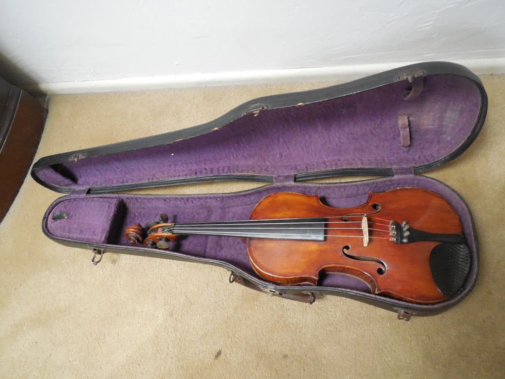 1774 Joannes Georgius Leeb violin grafted neck 18th Century