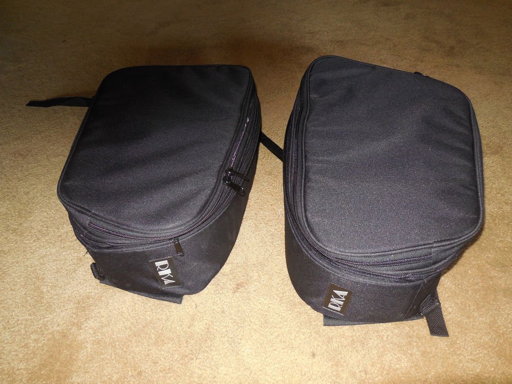RKA Expandable Universal Fit Motorcycle Saddlebags Luggage Soft Bags