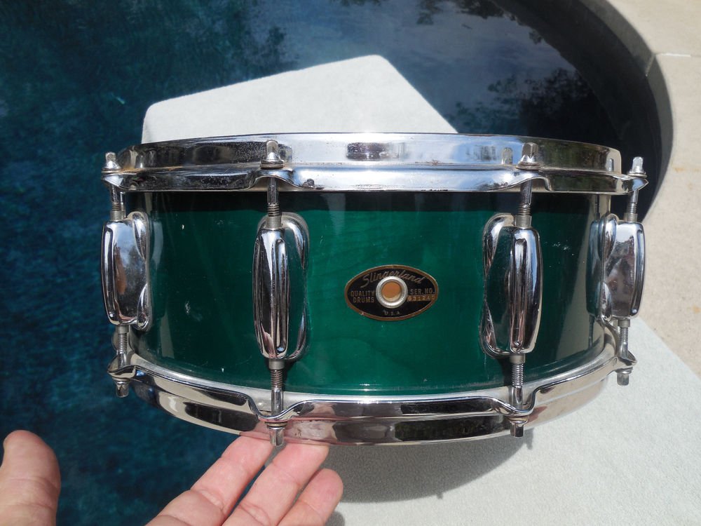 Vintage Slingerland Maple Snare 14" Trans Green