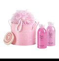S-62236386 Jessie B Strawberry Pink Bath & Body Set Bath Bucket