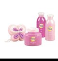 S-62236381 Bubbles Stripes Bath Gift Set-Heart Tote