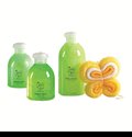 S-62236409 Green Apple Bath Set Wood Tray Set