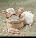 S-62228061 6-Piece Wood Bucket Bath Set