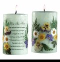 Q-22234040 Bless This Home Poem Pillar Candle
