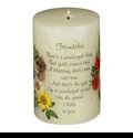 Q-12233079 Friendship Poem Pillar Candle