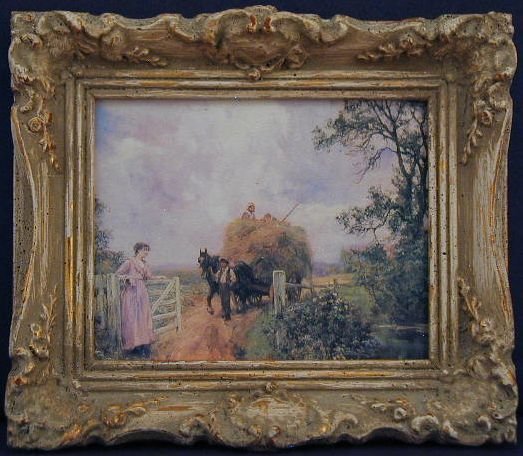 Victorian Landscape -- Mini-Print with Ornate Frame